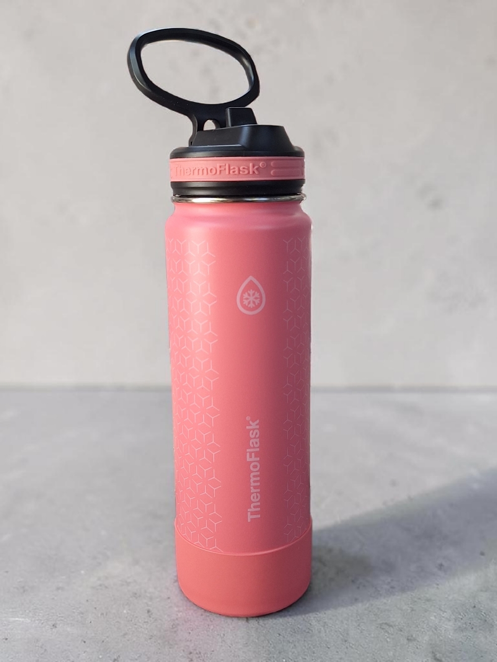 ThermoFlask insulated stainless steel water bottle pink 24 Oz - Picture 4 of 8
